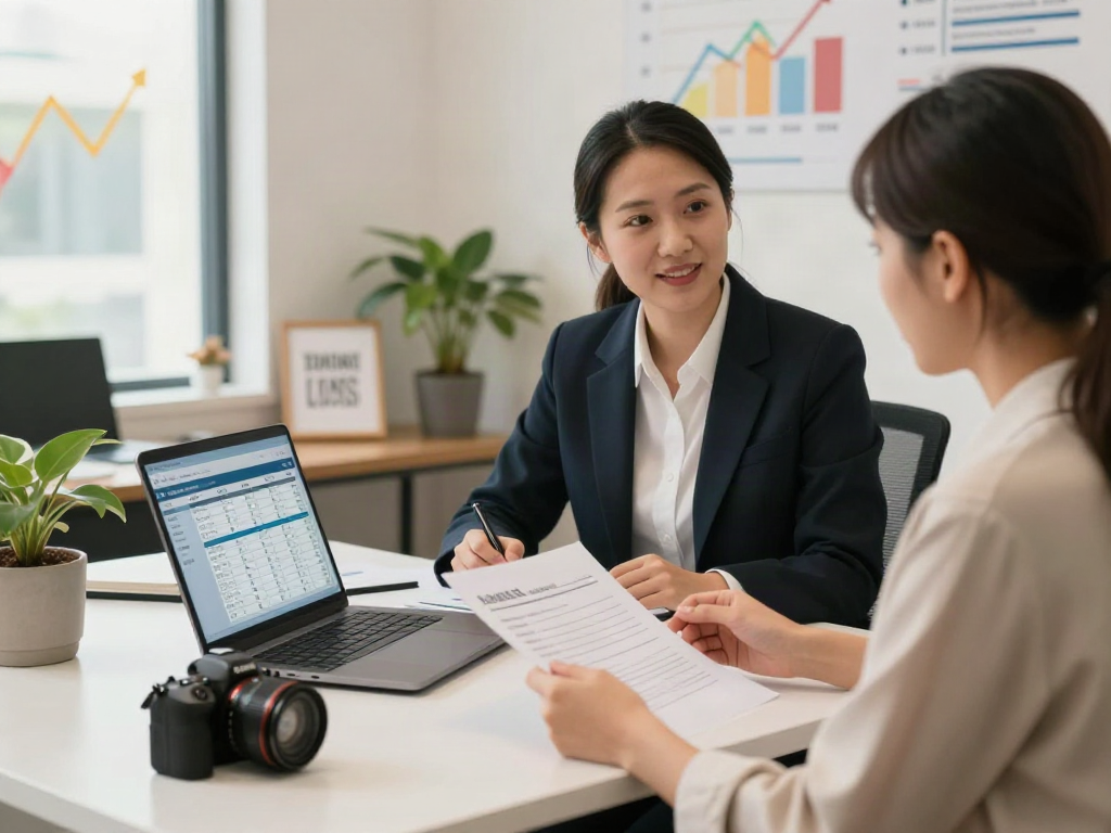 Client consulting on payday loans at https://edmonton.paydayloans-on.ca/, highlighting personalized financial guidance.